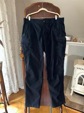 5.11 tactical cargo pants 40x34 rip stop work wear navy blue